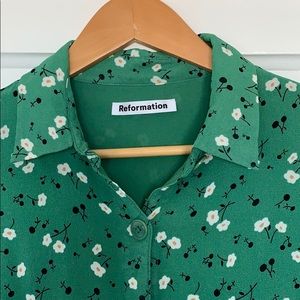 Reformation Sheila floral shirtdress